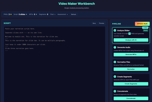 Video Maker Workbench